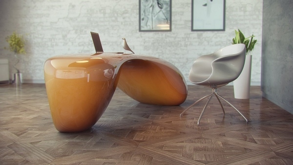 stolný dizajn elegantný trendový kancelársky nábytok goldenrods