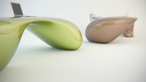 evfyra trendový nábytok machový dizajn zelených kapučínových farieb