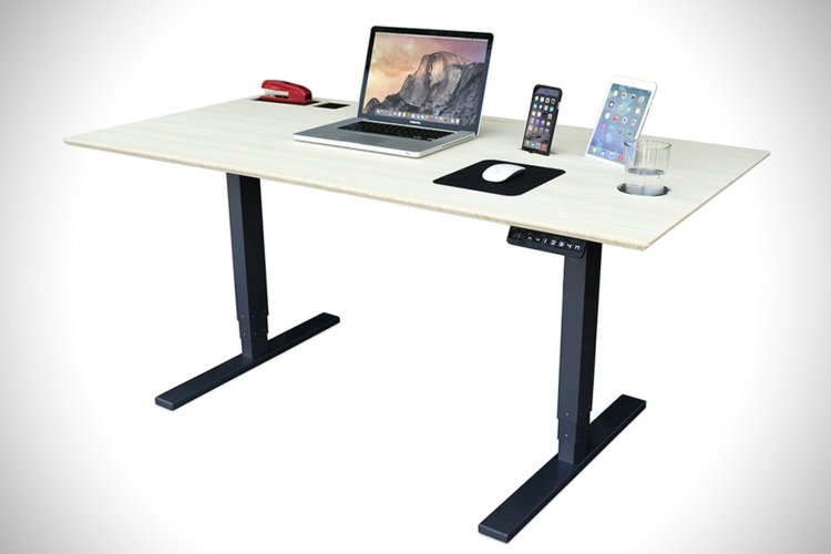 dizajnový stôl výškovo nastaviteľný držiak podložky pod myš na pitie