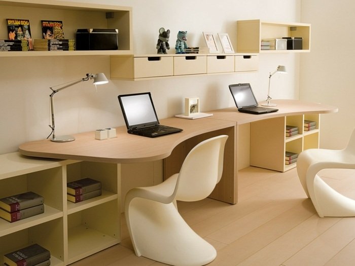 Písací stôl detské drevené police nástenné zásuvky úložný priestor