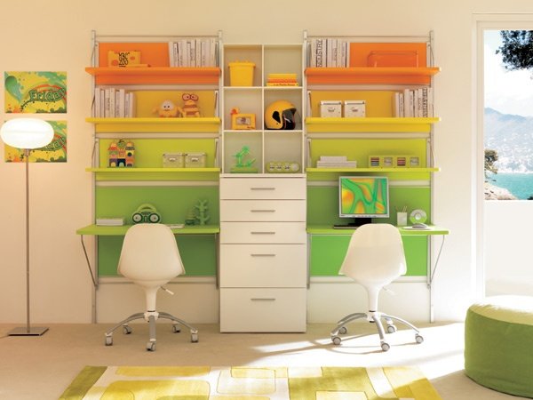 Pracovný stôl nápady pre detskú izbu študenti Navrhovanie pracovného stola v detskej izbe