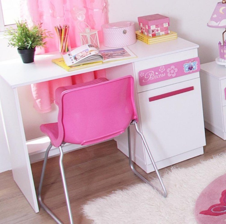 stôl-stolička-deti-ružová-plast-kov-dievča