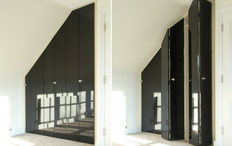 závora-strecha-nápady-vysoký-lesk-čierna-skladacie-dvere