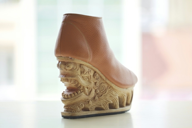 Vietnamská kožená obuv nová móda Vietnamská kožená nová módna kolekcia