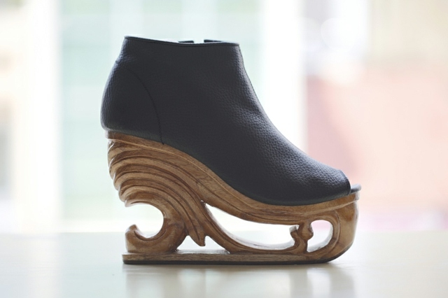 Dámska obuv módna kolekcia kožená modrá Topánky módna kolekcia koža modrá farba