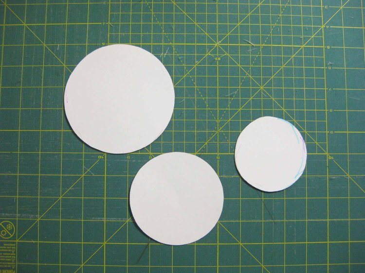 Šablóny kruhy kartónová rezacia podložka