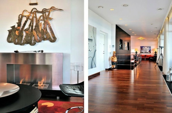 moderný-krb-obývacia izba-luxusný mestský byt