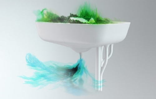 funkcia filtra dizajn plávajúcej záhrady ako filter