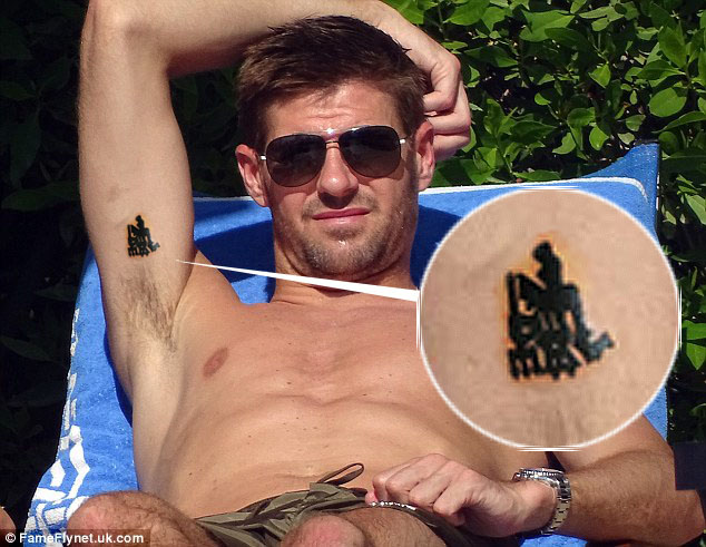 Татуировка на Стивън Джерард - снимка 1