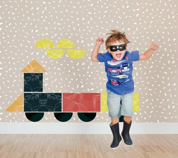 kreatívny dizajn steny-detská izba kreatívny dizajn steny-detský vláčik