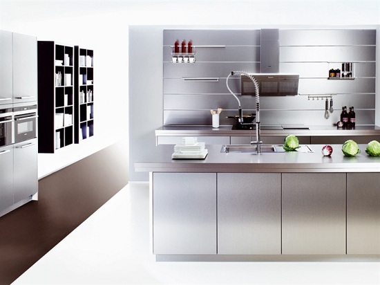 Nerezový kuchynský ostrovno-kuchynský mixér-páková batéria Nerezový kuchynský ostrovček kuchynská batéria páková batéria