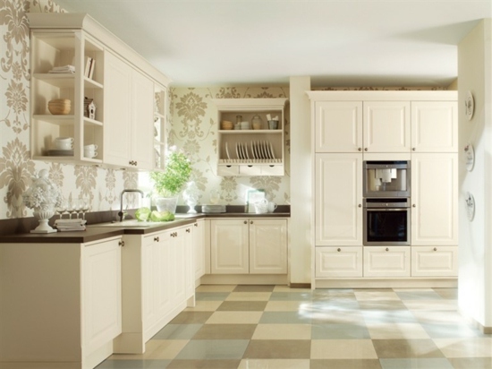 Nástenná tapeta-biela kuchyňa Nástenné tapety-biela-kuchyňa