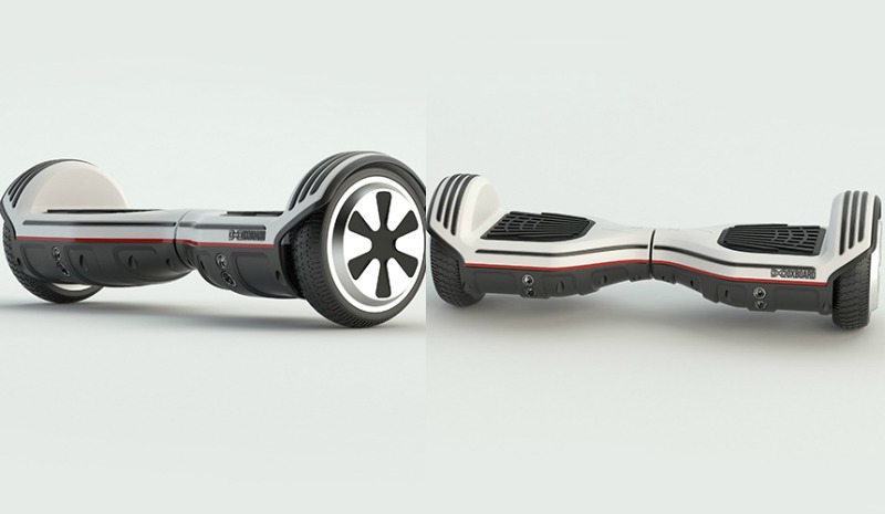 Segway s dvoma batériami vedľa kolies Segway-bez-rúčky-moderný-dopravný prostriedok-veľkomesto