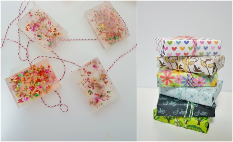 Farebné konfety mydlá sú skvelým darčekom pre každú príležitosť Mydlo-vyrobte si-konfety-trblietky-glycerín-číro-farebné