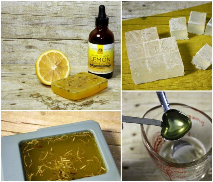 Rozmaznávajte svoju pokožku týmto citrónovým mydlom Mydlo-urob si sám-citrón-glycerín-rozmarín-žltá