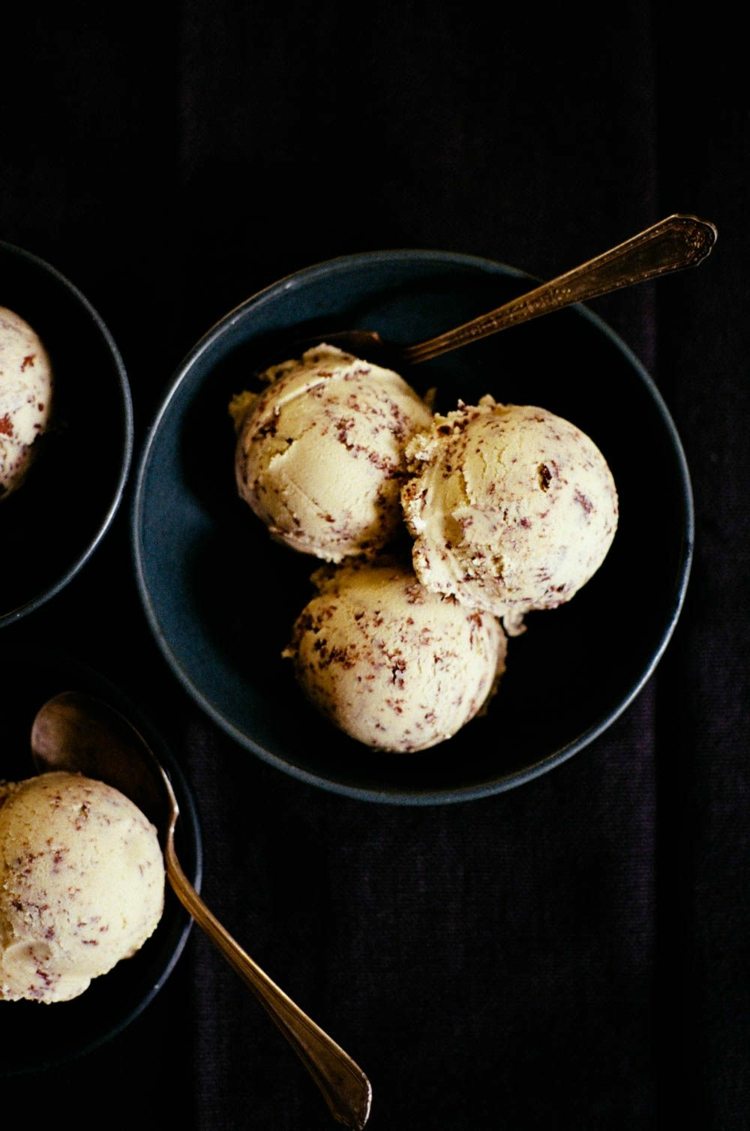 tahini stracciatella zmrzlina domáca plnotučná smotanová smotana