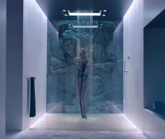 vstavaná stropná senzorická obloha sprcha dornbracht vstavaný stropný senzorický sprchový kút od spoločnosti dornbracht