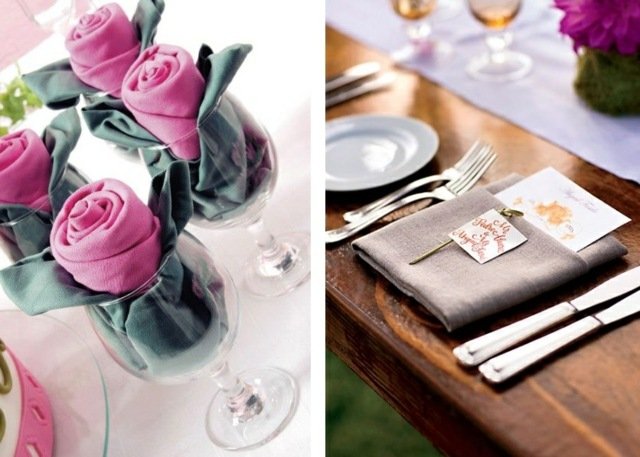 Techniky skladania ľanová tkanina neutrálnej farby