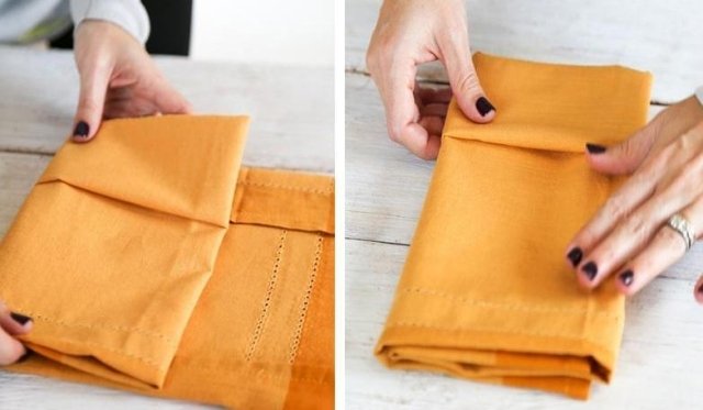 Látkové obrúsky-skladacie-pokyny-na-obrázkoch-krok za krokom