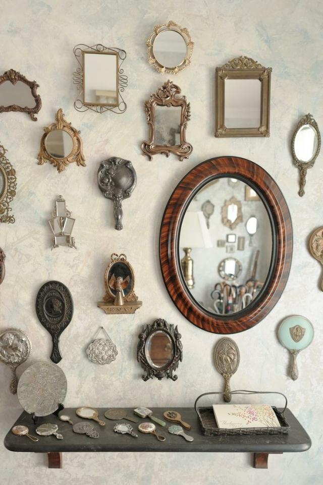 ošarpané elegantné dekorácie vintage zrkadlo ozdobený rám ošumelé-elegantné-dekorácie-vinobranie-zrkadlá-bohato zdobené-rámy