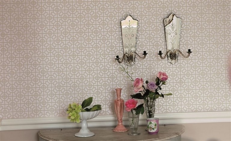 Držiak na sviečku v štýle Shabby-style-do-it-yourself-konzola-stolík