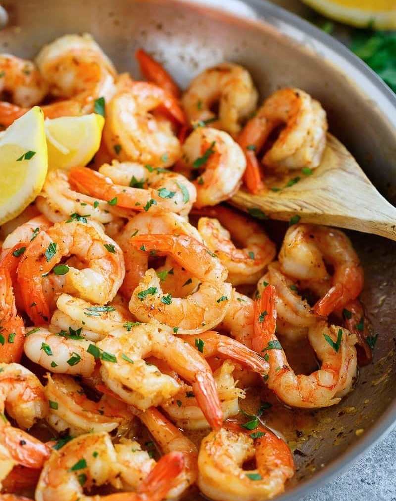 Krevety recepty cesnakový citrónový dresing urobte si nízkokalorickú večeru