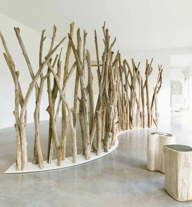 Záhradná ochrana obrazovky rustikálny štít z prírodného materiálu terasa rustikálne prírodné materiály štítová terasa Bleu Nature