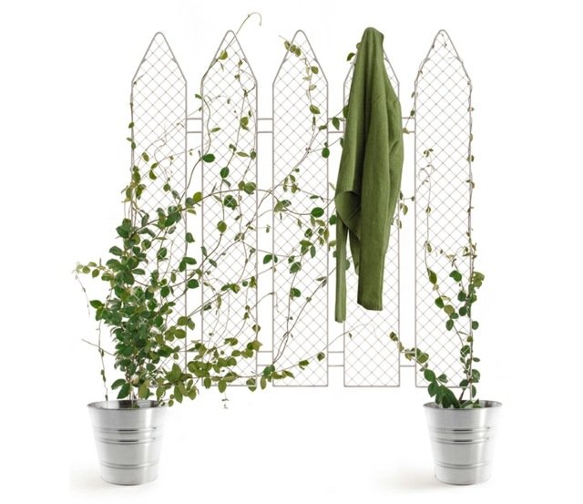 Rozdeľovač záhradných deličiek originál mrežíkový kovový kvetináč Rozdeľovač miestností originálny kovový kvetináč mriežky Reka Design