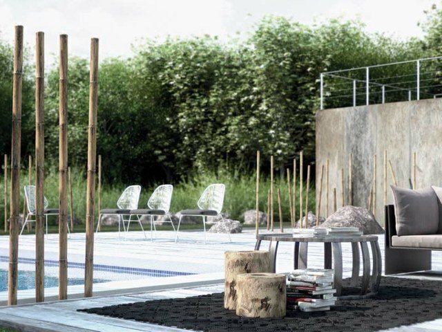 Drevená záhrada súkromie obrazovky výrobca Taliansko moderné štýlové Výrobca obrazoviek na ochranu súkromia Taliansko moderná štýlová Ceramica Mayor