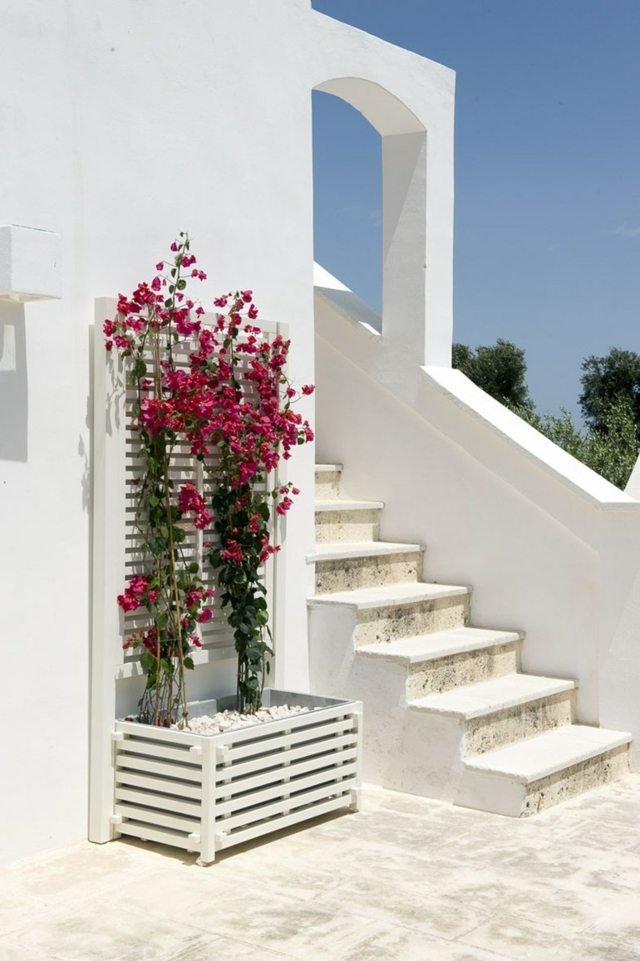 Kvetinová mreža, nápady na obrazovku ochrany súkromia z drevenej záhrady Kvetinový box, výrobca záhradných obrazoviek na ochranu osobných údajov Ethimo