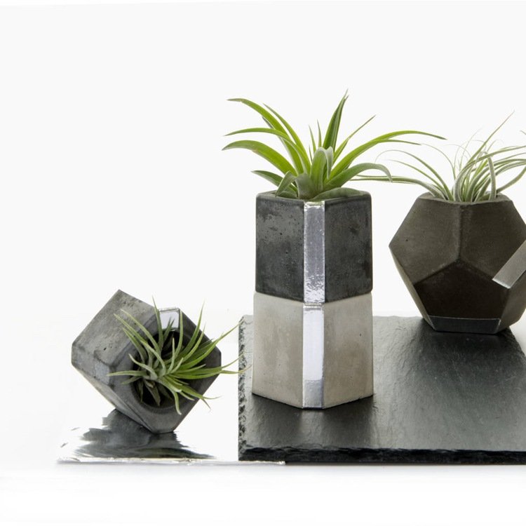 strieborná svadobná dekorácia základňa z alobalu zdobí črepníkové rastliny