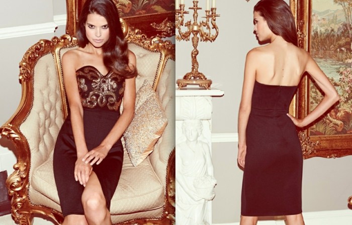 elegantné šaty cez rameno s ozdobeným poprsím www-ealuxe-com-šaty-bez ramena-s-zdobenými motívmi