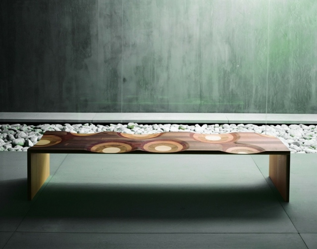 moderná lavička Japonský dizajn čerešňa dub jasan Japonský dizajn vyrobený z dubového jaseňového čerešňového mahagónového dreva