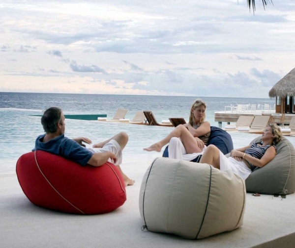 sedací vak záhradná terasa tvar relaxovať prázdniny