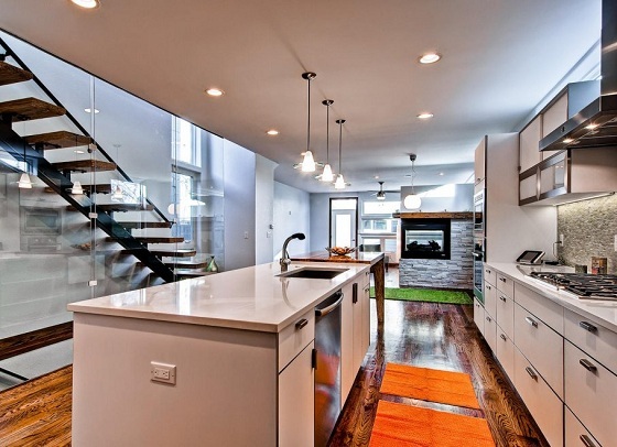 priestranná izba v škandinávskom štýle