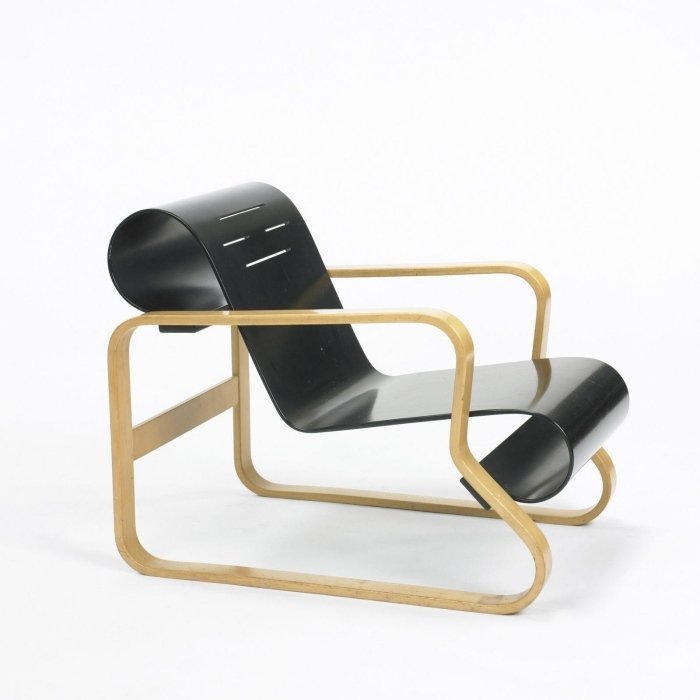 Škandinávske kreslo vo futuristickom dizajne Paimio od Alvara Aalta Škandinávske kreslo-lineárny dizajn-drevený rám-Paimio-Alvar-Aalto