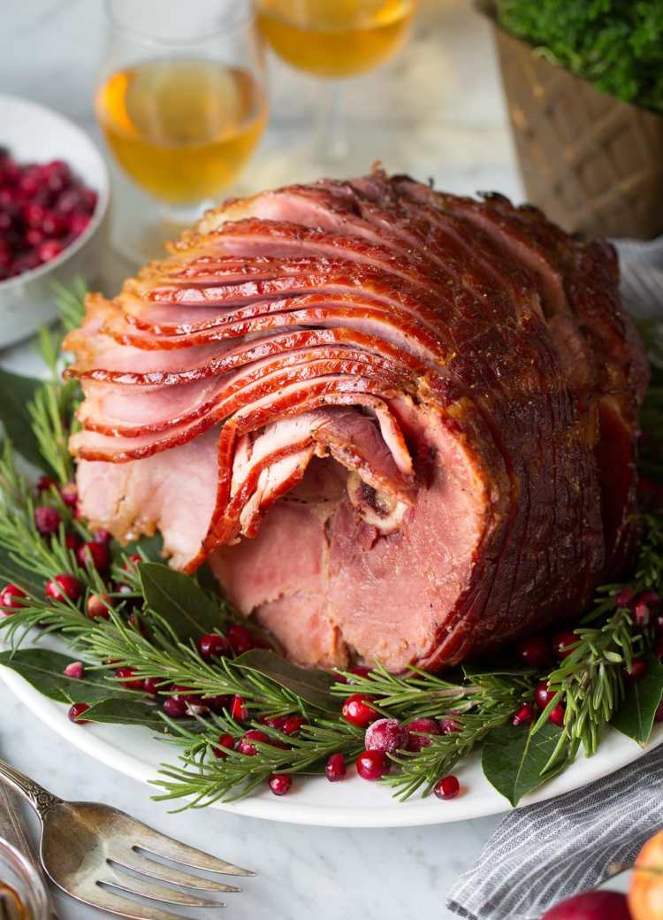 škandinávske vianočné recepty medová šunka zimné bobule