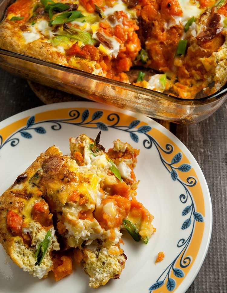 Recept na kastról zo sladkých zemiakov sladké zemiaky-recepty-vegetariánska-kastról-rúra-recept-sladké zemiakové jedlá