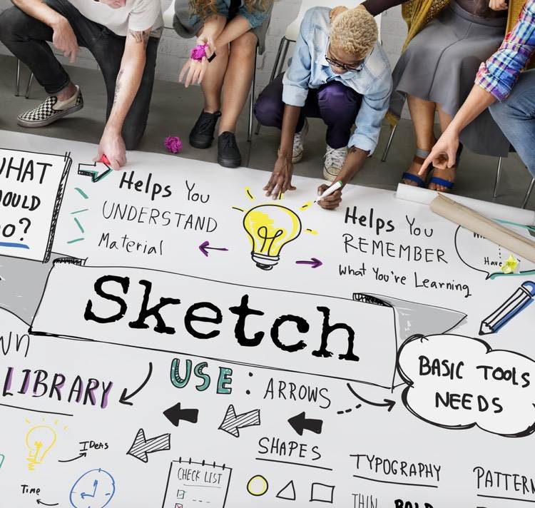 sketchnotes-každodenní-kancelárske-myšlienky-reprezentovať