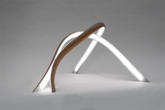 svetelný dizajn dreva john procario jasanový drevený LED pás drevená lampa john procario jaseňový drevený LED pás