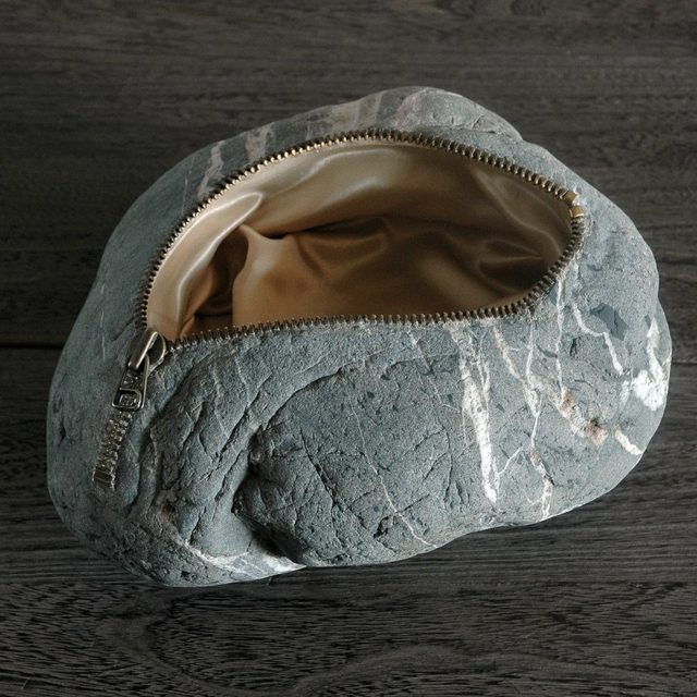 Taška kameň Hirotoshi Ito hodváb na zips