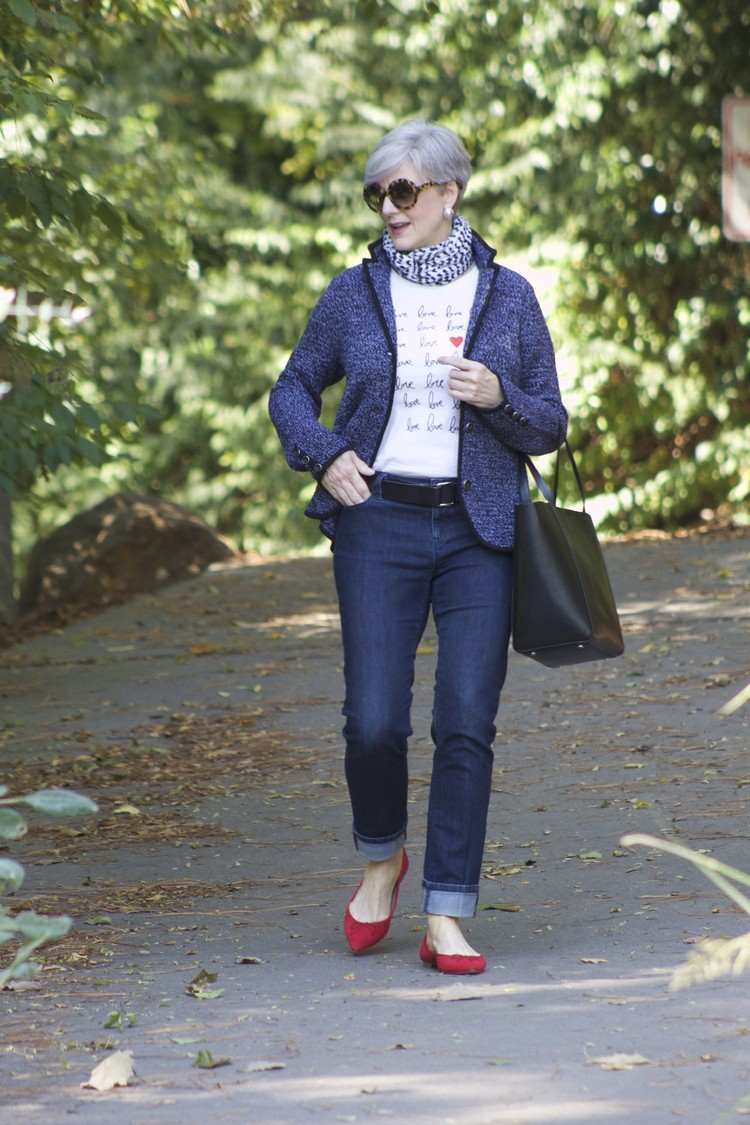 ktoré džínsy pre ženy nad 50 rokov smart casual pre ženy