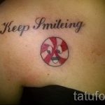 забавна татуировка с бонбони