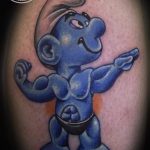 забавна татуировка - смърф качество