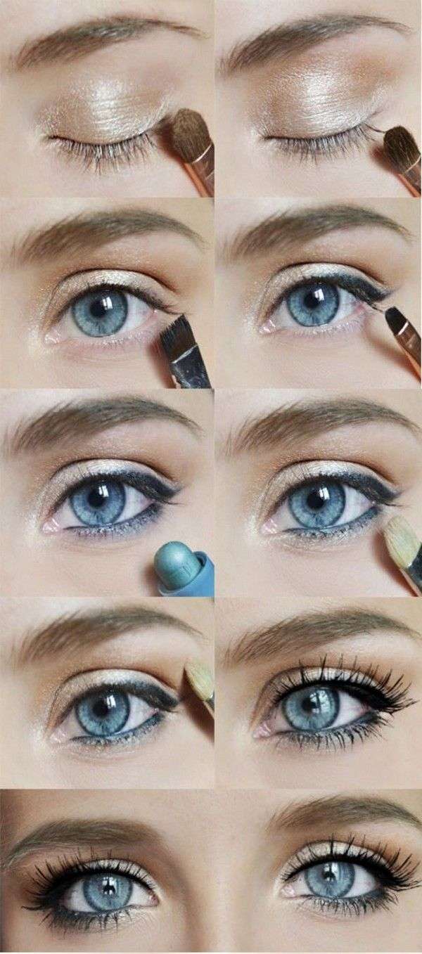 smokey-eyes-blue-eyes-golden-eyeshadow-kohl