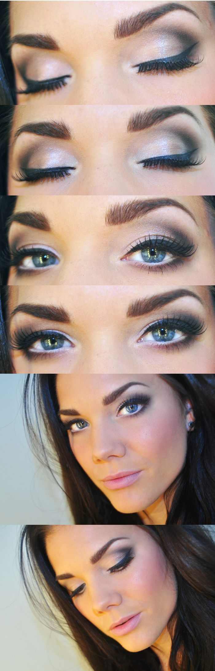 smokey-eyes-blue-eyes-makeup vhodný na každodenné použitie