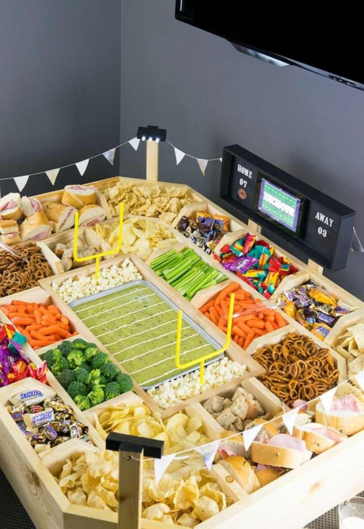 Snackový štadión postavený z dreva na pravidelné používanie