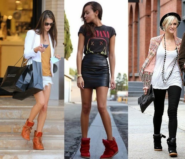 Klinové tenisky klinový trend 2014 celebrity ženy hviezdy