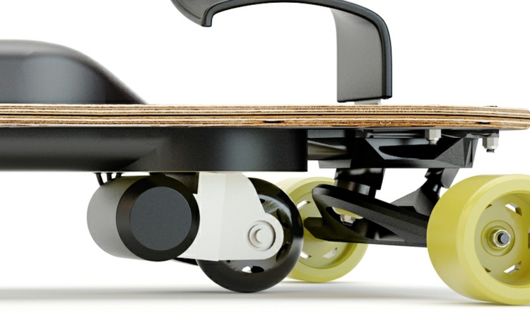 V lete robte zimné športy - so skateboardom Life je to možné Pohybový skateboard na snowboarde s rolovaním batériového motora