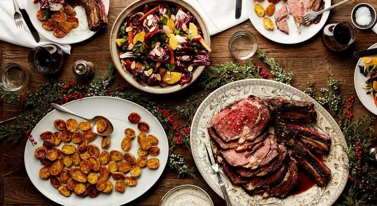 hovädzie filé na návrhy vianočného vianočného menu